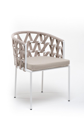 Стул 4SIS Диего из роупа Цвет: белый, бежевый