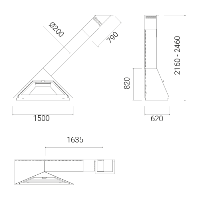 Камин Traforart Madrid фронтальный Камин Traforart Madrid фронтальный