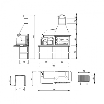 БАРБЕКЮ PALAZZETTI MALIBU 2 MAXIMUM БАРБЕКЮ PALAZZETTI MALIBU 2 MAXIMUM