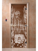 Дверь для саун DoorWood "Волшебный пар бронза"