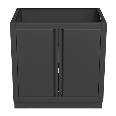 Тумба универсальная с полкой и 2-мя дверцами 870 Черная Тумба универсальная с полкой и 2-мя дверцами 870 Черная