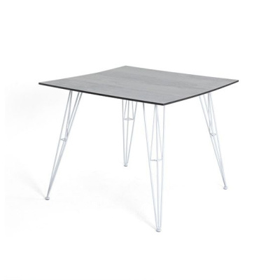 Стол обеденный 4SIS Руссо из HPL 90 Цвет: светло-серый Стол обеденный 4SIS Руссо из HPL 90 Цвет: светло-серый