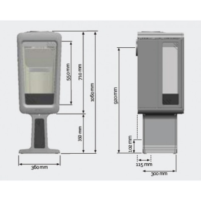 Печь-камин Keddy K815, серый Печь-камин Keddy K815, серый