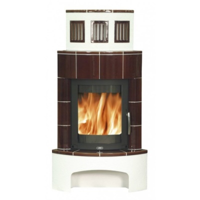 Печь-камин ABX NORMANDIE угловой (бордо)