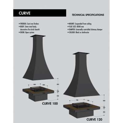 Островной камин Kavis