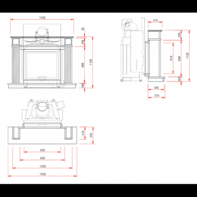 Мраморный камин Schmid N40