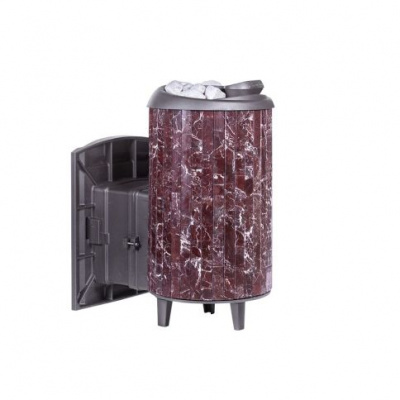 Банная печь Прометалл Атмосфера L в ламелях Россо Леванто Банная печь Прометалл Атмосфера L в ламелях Россо Леванто