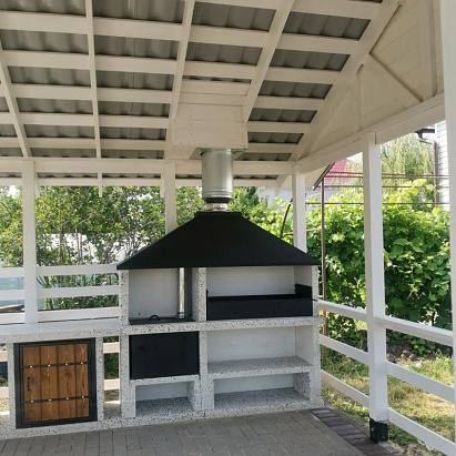 Барбекю зона в беседке. КП Марьино