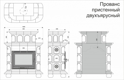 Облицовка Прованс двухъярусный Луг Облицовка Прованс двухъярусный Луг