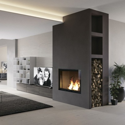 Каминная топка EdilKamin BLOKK 90 V, nero Каминная топка EdilKamin BLOKK 90 V, nero