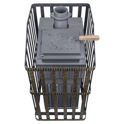 Печь для бани чугунная Гефест Гроза Ураган 24 (П)