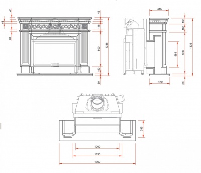 Мраморный камин Schmid N36 Preston