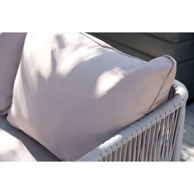 Модульная угловая лаунж-зона 4SIS Канны из роупа Цвет: светло-серый Модульная угловая лаунж-зона 4SIS Канны из роупа Цвет: светло-серый