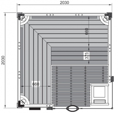 Сауна Премиум 12 Сауна Премиум 12