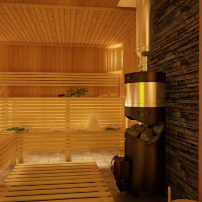 Банная печь Grill'D Aurora 160A Trio short (с баком) Банная печь Grill'D Aurora 160A Trio short (с баком)