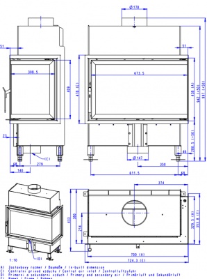 Каминная топка Romotop BASIC L/R 2G S 70.44.33.23 Каминная топка Romotop BASIC L/R 2G S 70.44.33.23