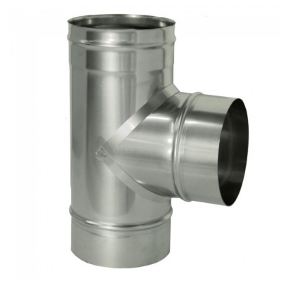 Тройник Дымок 0.8 мм, 90, d=180 мм