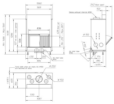 Топка Metalfire Ultime D MF 800-50 WHE 1S