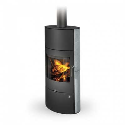 Печь-камин Romotop Ovalis Akum камень