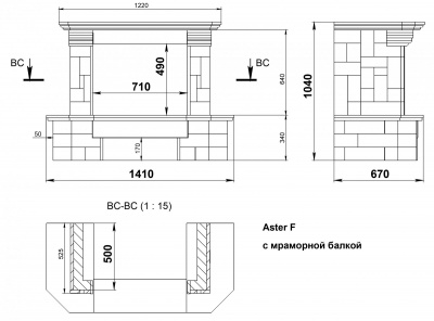 Облицовка Aster Emperador