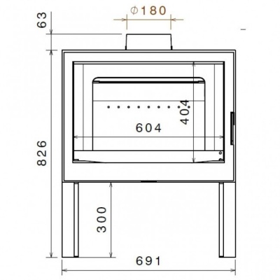 Отопительная печь Liseo Castiron LCI 7 GF Stove Отопительная печь Liseo Castiron LCI 7 GF Stove