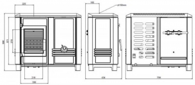 ПЕЧЬ-КАМИН Invicta CAROLO mix ПЕЧЬ-КАМИН Invicta CAROLO mix