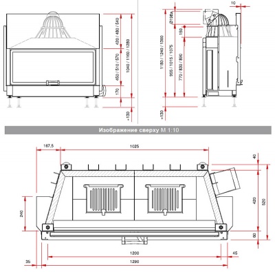 Каминная топка Schmid Lina 12080 h Каминная топка Schmid Lina 12080 h