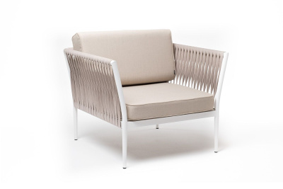 Кресло 4SIS Касабланка Цвет: белый муар, бежевый Кресло 4SIS Касабланка Цвет: белый муар, бежевый