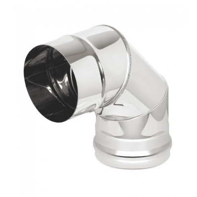 Колено Везувий нерж. (AISI 316/0,5мм) 90 3-х секц. д.200 Колено Везувий нерж. (AISI 316/0,5мм) 90 3-х секц. д.200