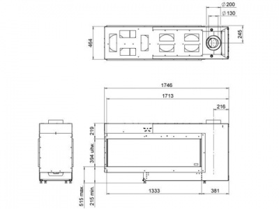 Газовый камин Faber Aspect ST XL