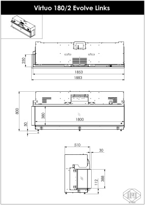 Электрокамин DRU Virtuo 180/2 Evolve L Электрокамин DRU Virtuo 180/2 Evolve L