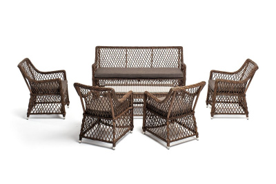 Лаунж-зона 4SIS Асти на 6 персон Цвет: коричневый Лаунж-зона 4SIS Асти на 6 персон Цвет: коричневый