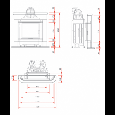 Мраморный камин Schmid N21