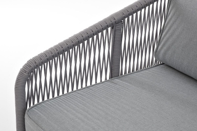 Диван 4SIS Канны модульный из роупа Цвет: белый, светло-серый