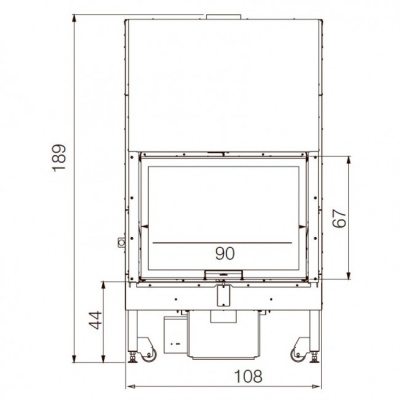 Каминная топка EdilKamin BLOKK 90 V, nero Каминная топка EdilKamin BLOKK 90 V, nero