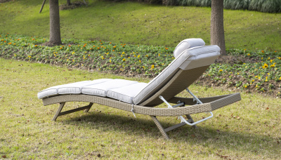 Садовый лежак 4SIS Лиссабон Цвет: соломенный Садовый лежак 4SIS Лиссабон Цвет: соломенный