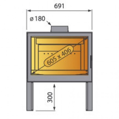 Отопительная печь Liseo Castiron LCI 7 GFLR Stove, два боковых стекла Отопительная печь Liseo Castiron LCI 7 GFLR Stove, два боковых стекла