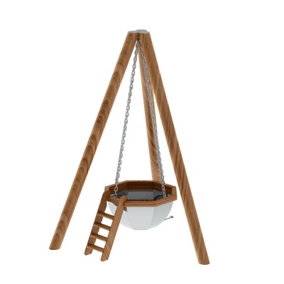 Банный чан 8 граней на бревнах с печью AISI 304 Банный чан 8 граней на бревнах с печью AISI 304