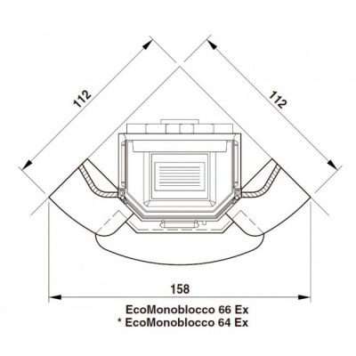 Каминная облицовка Palazzetti New Orleans, под Embl 64 exg