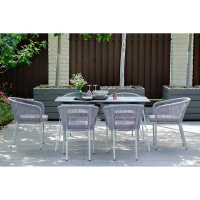 Стул 4SIS Марсель из роупа Цвет: белый