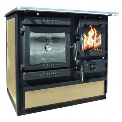 Отопительно варочная Печь-плита Guca GULIVER CREAM левая (Гуча, гуливер, крем)