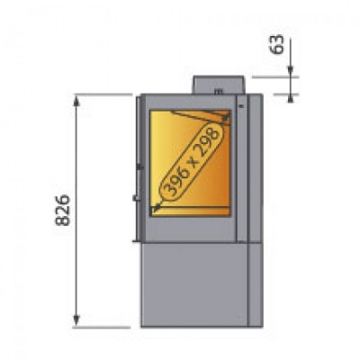 Отопительная печь Liseo Castiron LCI 7 GFLR Stove, два боковых стекла Отопительная печь Liseo Castiron LCI 7 GFLR Stove, два боковых стекла