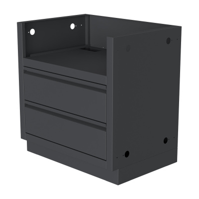 Тумба-основание гриля Bull Bison c 2-мя выдвижными ящиками Черная Тумба-основание гриля Bull Bison c 2-мя выдвижными ящиками Черная