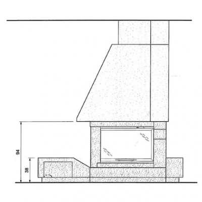 Каминная облицовка Palazzetti Sirio sx Каминная облицовка Palazzetti Sirio sx