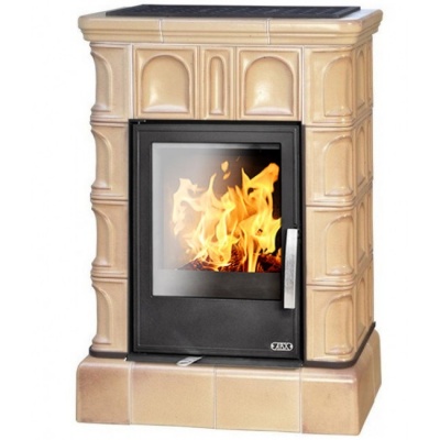 Печь-камин ABX BRITANIA KPI, с кафельным цоколем, с допуском воздуха (табак) Печь-камин ABX BRITANIA KPI, с кафельным цоколем, с допуском воздуха (табак)