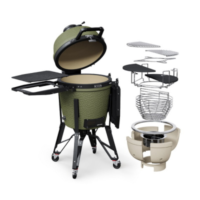 Гриль керамический угольный Kamado Epicurean Model X 500 Olive Гриль керамический угольный Kamado Epicurean Model X 500 Olive