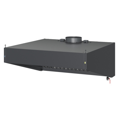 Зонт вытяжной козырькового типа S2 с подсветкой Черный Зонт вытяжной козырькового типа S2 с подсветкой Черный