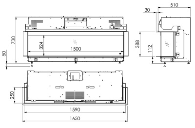Электрокамин DRU Virtuo 150/3 Evolve Электрокамин DRU Virtuo 150/3 Evolve