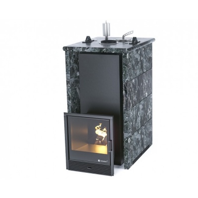 Печь для бани ИзиСтим Геленджик в трёхстороннем кожухе из пироксенита сталь AISI 321 Печь для бани ИзиСтим Геленджик в трёхстороннем кожухе из пироксенита сталь AISI 321