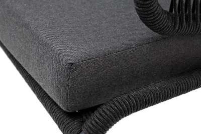 Диван 4SIS Милан 3-местный из роупа Цвет: тёмно-серый Диван 4SIS Милан 3-местный из роупа Цвет: тёмно-серый